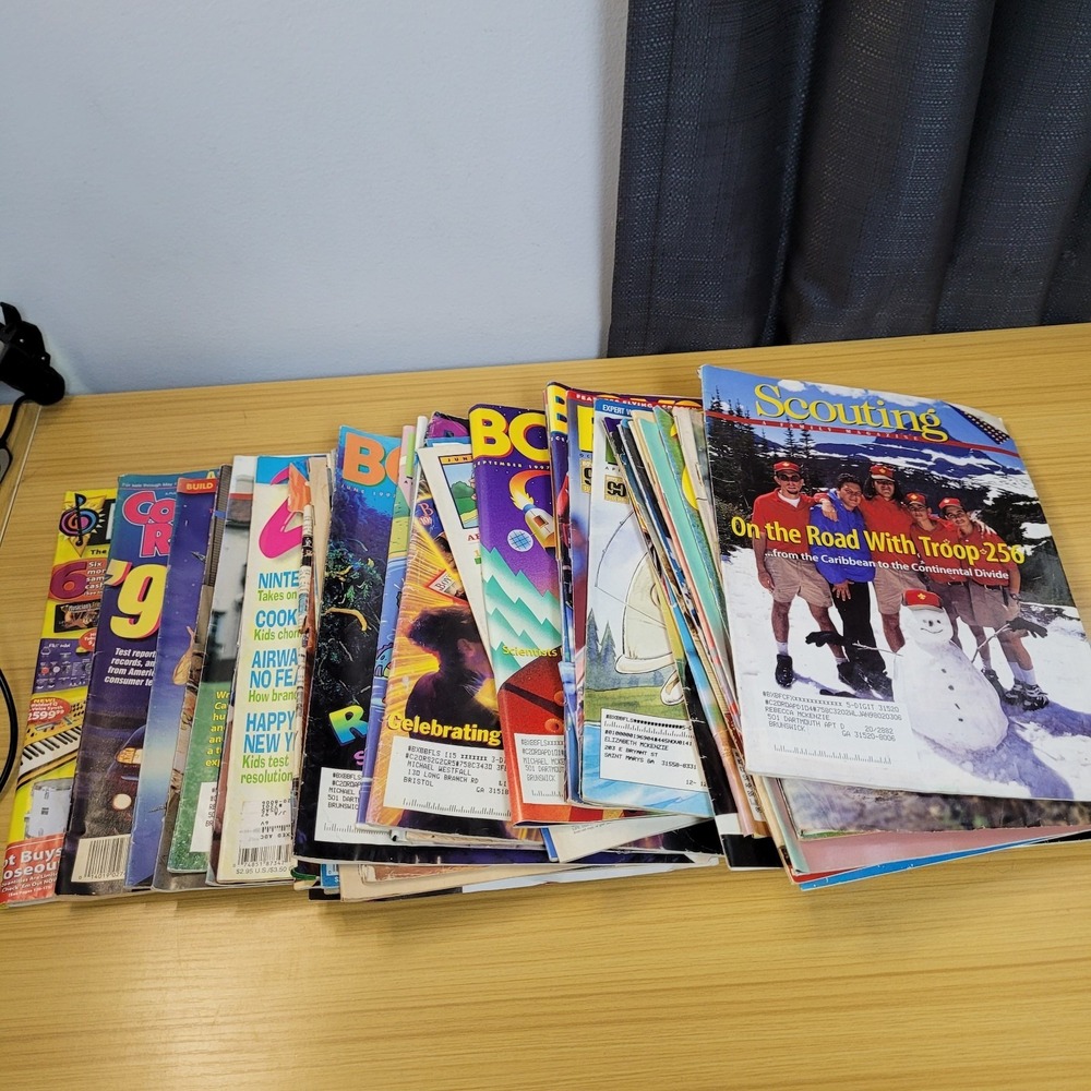 Vintage Magazine Lot Boys Life Girls Life Zillions Scouting Chess Life Bundle